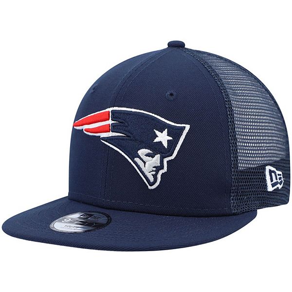 Youth New Era Navy New England Patriots Classic Trucker 9FIFTY Snapback Hat