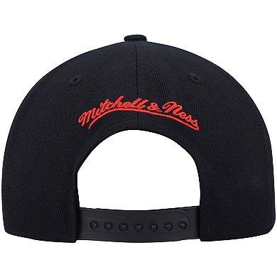 Men's Mitchell & Ness Black/Red Toronto Raptors Team Two-Tone 2.0 Snapback Hat