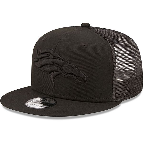 Men's New Era Black Denver Broncos Classic 9FIFTY Trucker Snapback Hat