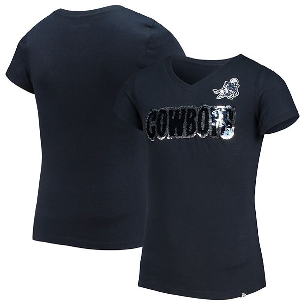 DALLAS COWBOYS GIRLS YOUTH SHORT SLEEVE 100% COTTON T SHIRT S M L