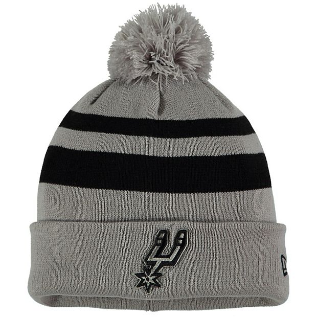 San Antonio Spurs Men's New Era Cuffed Pom Knit Hat