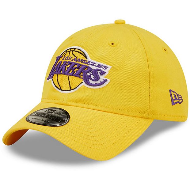 Los Angeles Lakers New Era Black Core Classic 9TWENTY Adjustable Hat