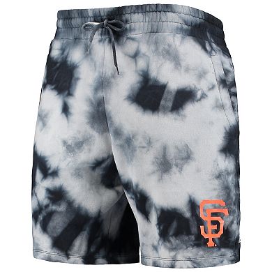 Men's New Era Black San Francisco Giants Team Dye Shorts