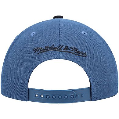 Men's Mitchell & Ness Blue/Black Minnesota Timberwolves Hardwood Classics Team Two-Tone 2.0 Snapback Hat