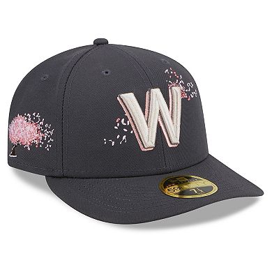 Men's New Era Graphite Washington Nationals 2022 City Connect Low Profile 59FIFTY Fitted Hat