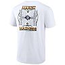 Men's Fanatics Branded White 2022 NCAA Men's Basketball Tournament March Madness Team Bracket T-Shirt