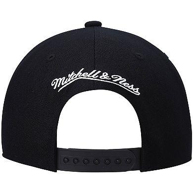 Men's Mitchell & Ness Black Denver Nuggets Hardwood Classics Script 2.0 Snapback Hat