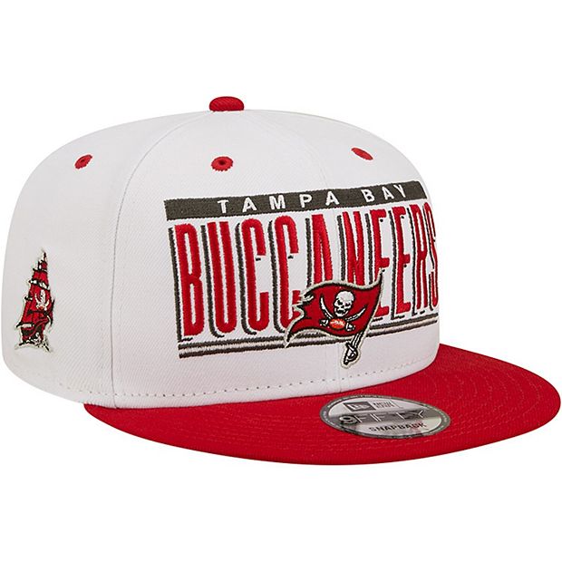 Men's New Era Tampa Bay Buccaneers White on White Throwback Logo 59FIFTY  Fitted Hat