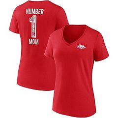 Kansas City Chiefs Fanatics Branded Women's Established Jersey Cropped  V-Neck T-Shirt - Red