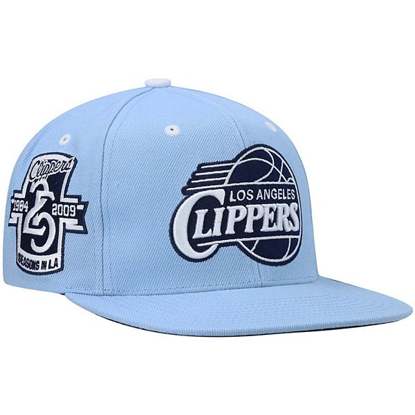 LA Clippers Mitchell & Ness x Lids Hardwood Classics DNA 2-Tone Snapback Hat  - Light Blue