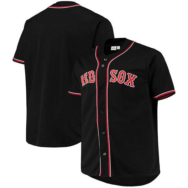 black and red red sox jersey