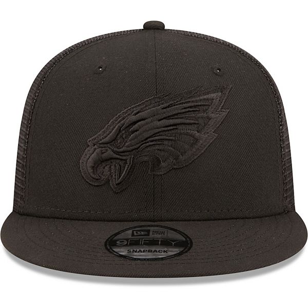 Men's New Era Black Philadelphia Eagles Classic 9FIFTY Trucker Snapback Hat