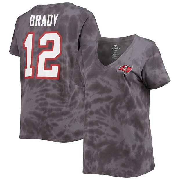 Men's Tampa Bay Buccaneers Tom Brady Nike Gray Name & Number T-Shirt