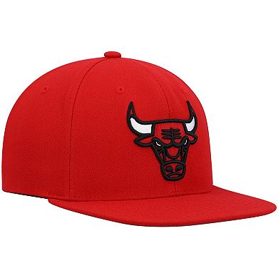 Men's Mitchell & Ness Red Chicago Bulls Ground 2.0 Snapback Hat