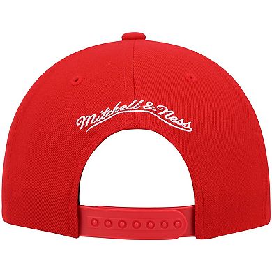 Men's Mitchell & Ness Red Chicago Bulls Ground 2.0 Snapback Hat