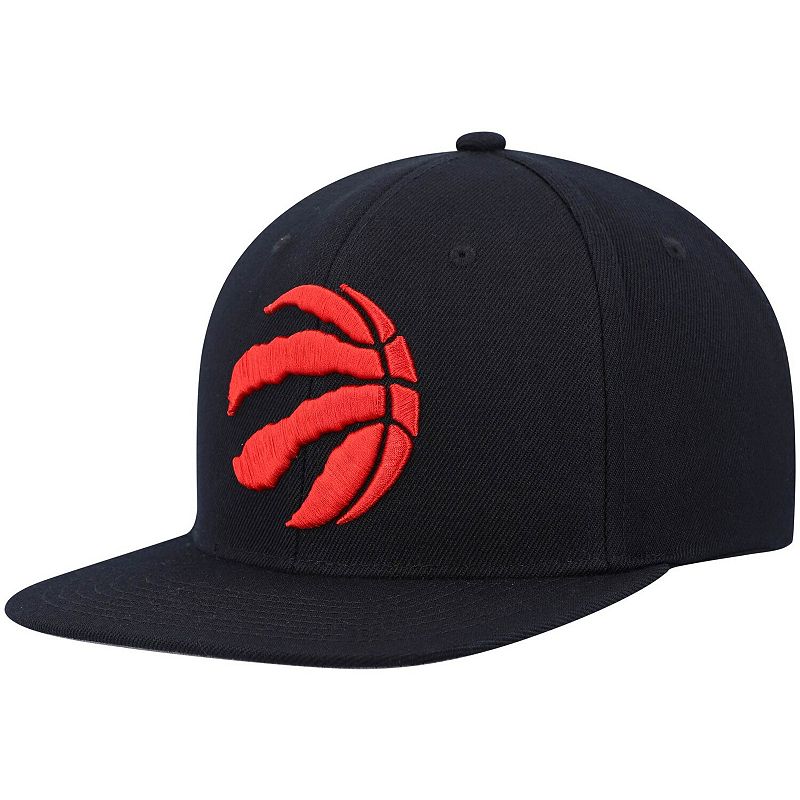 Men's Mitchell & Ness Black Toronto Raptors Ground 2.0 Snapback Hat, Rpt Black
