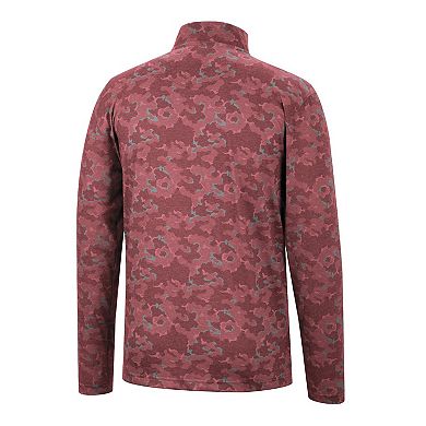 Men's Colosseum Cardinal USC Trojans Tivo Quarter-Zip Jacket