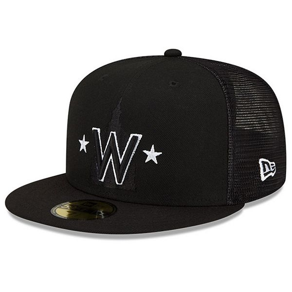 Men's Washington Nationals New Era Black Jersey 59FIFTY Fitted Hat