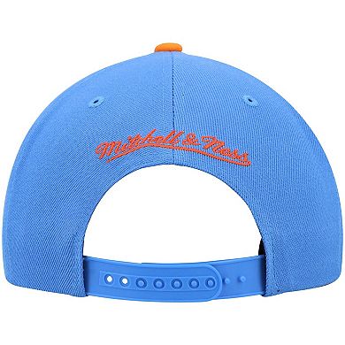 Men's Mitchell & Ness Blue/Orange Cleveland Cavaliers Hardwood Classics Team Two-Tone 2.0 Snapback Hat