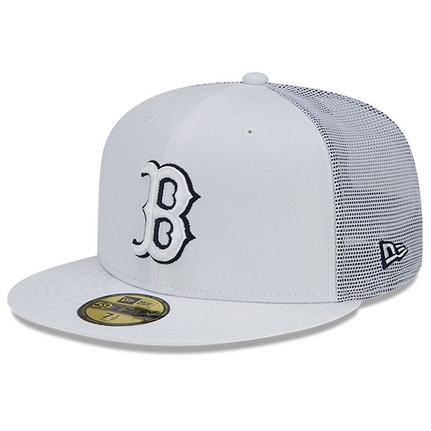 New Era Men's Boston Red Sox Batting Practice Black 39Thirty Stretch Fit Hat