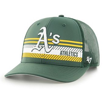 Men's '47 Green Oakland Athletics Cumberland Trucker Snapback Hat