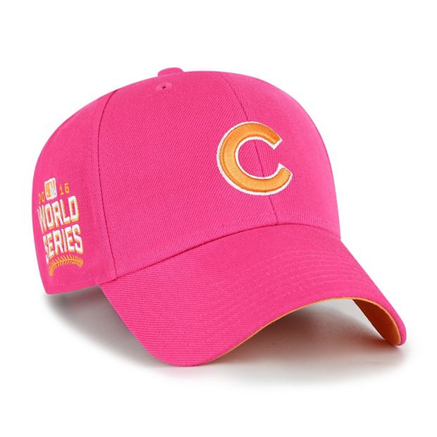 47 Brand Chicago Cubs baseball cap in light pink with logo and