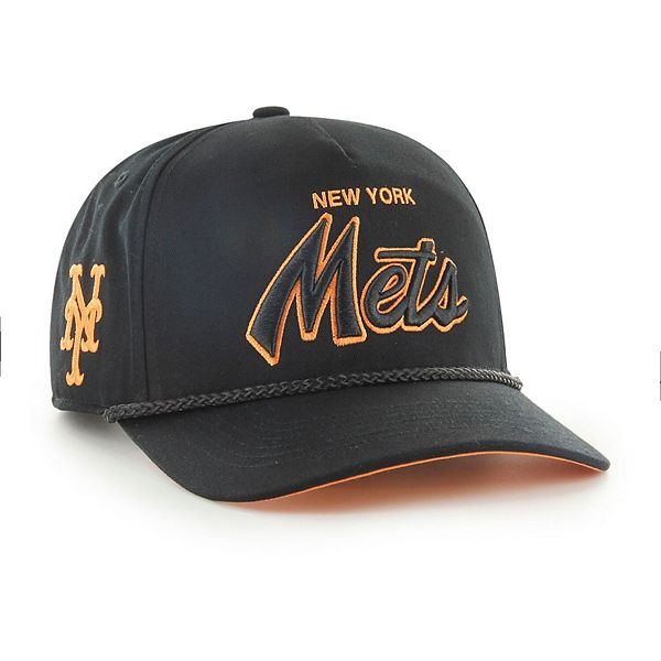 Men's '47 Black New York Mets Mango Undervisor Hitch Snapback Hat