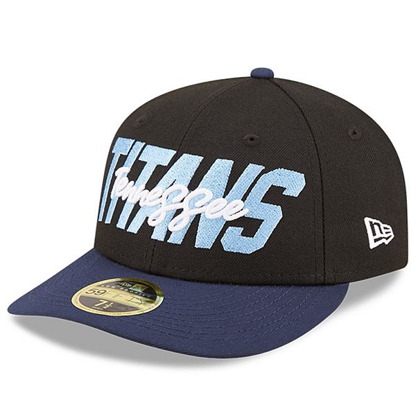 Men's Tennessee Titans New Era Black on Black Low Profile 59FIFTY Fitted Hat