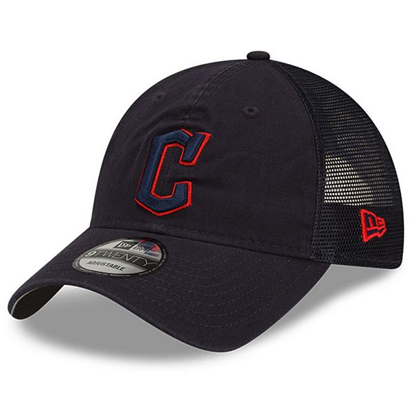 New Era Men's Cleveland Guardians Navy 9Forty Adjustable Hat