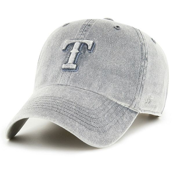 47 Brand Women's Texas Rangers Powder Blue/White CLEAN UP Cap - Macy's