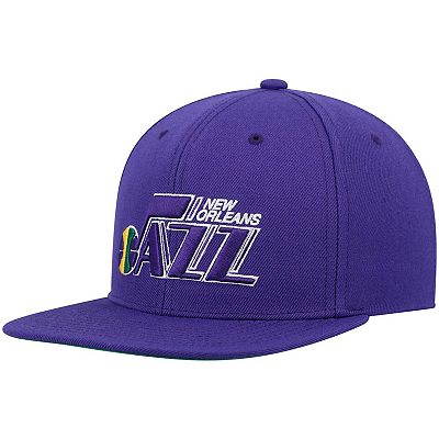 Men's Mitchell & Ness Purple New Orleans Jazz Hardwood Classics