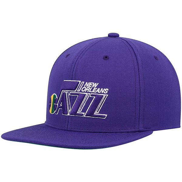 Men's Mitchell & Ness Purple New Orleans Jazz Hardwood Classics
