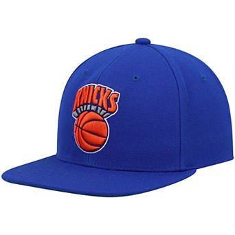 Men's Mitchell & Ness Blue New York Knicks Hardwood Classics Team Ground 2.0 Snapback Hat