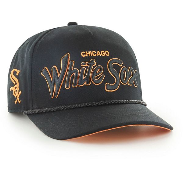 Men's '47 Black Chicago White Sox Mango Undervisor Hitch Snapback Hat