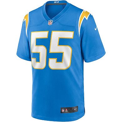 Men's Nike Junior Seau Powder Blue Los Angeles Chargers Game Retired Player Jersey