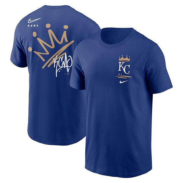Men's Nike Royal Kansas City Royals Wordmark Local Team T-Shirt