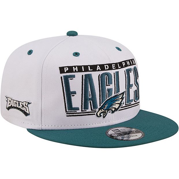 New Era 9FIFTY 2 Two Tone Philadelphia Eagles Snapback Hat Black Midnight Green