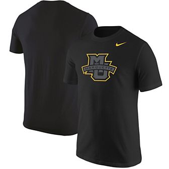 Men's Nike Black Marquette Golden Eagles Logo Color Pop T-Shirt