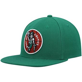 Men's Mitchell & Ness Kelly Green Boston Celtics Hardwood Classics Team Ground 2.0 Snapback Hat