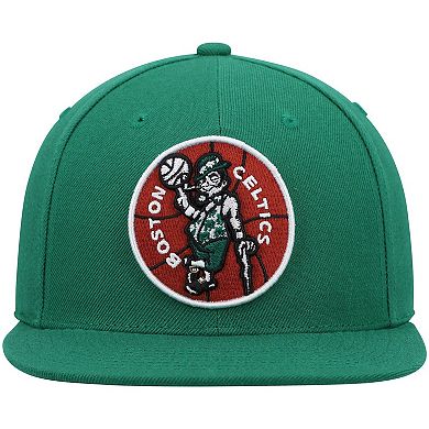 Men's Mitchell & Ness Kelly Green Boston Celtics Hardwood Classics Team Ground 2.0 Snapback Hat