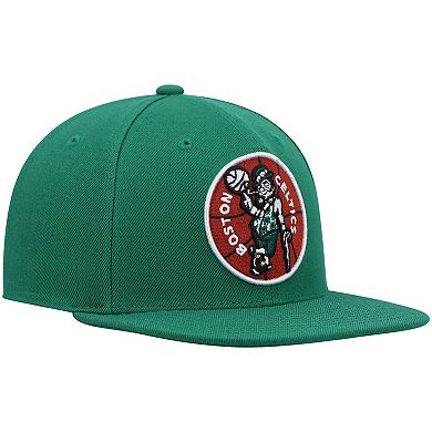 Men's Mitchell & Ness Kelly Green Boston Celtics Hardwood Classics Team Ground 2.0 Snapback Hat