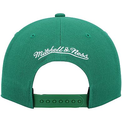 Men's Mitchell & Ness Kelly Green Boston Celtics Hardwood Classics Team Ground 2.0 Snapback Hat