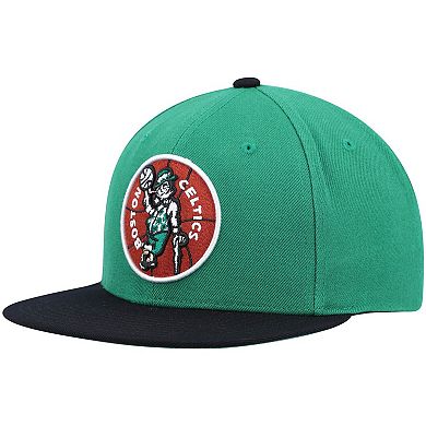 Men's Mitchell & Ness Kelly Green/Black Boston Celtics Hardwood Classics Team Two-Tone 2.0 Snapback Hat