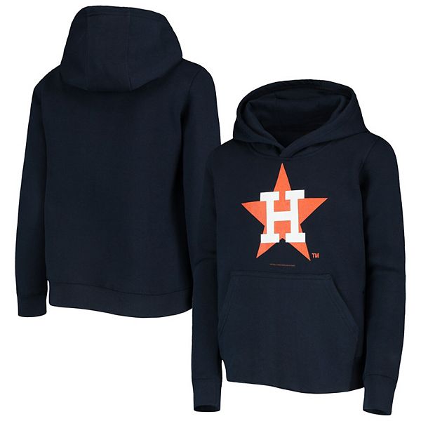 Outerstuff Youth Navy Houston Astros Cooperstown Collection Retro Logo Pullover Hoodie