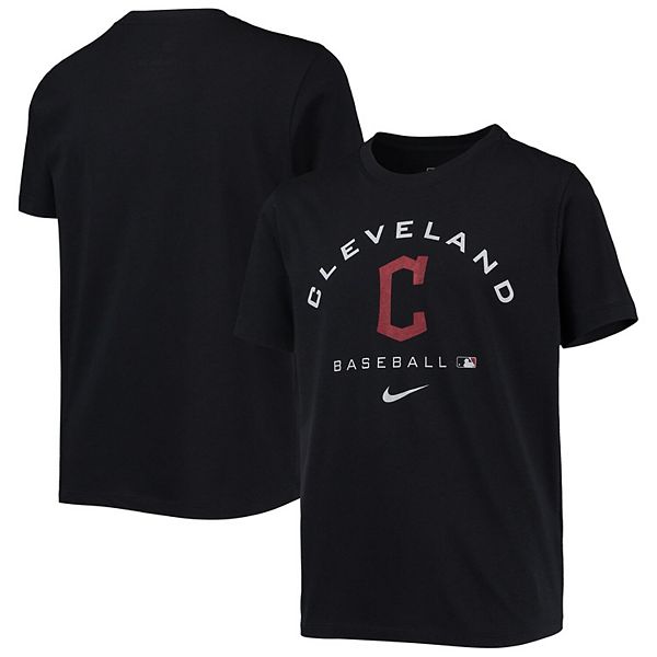 Nike Women's Cleveland Indians Tri-Blend 3/4-Sleeve T-Shirt