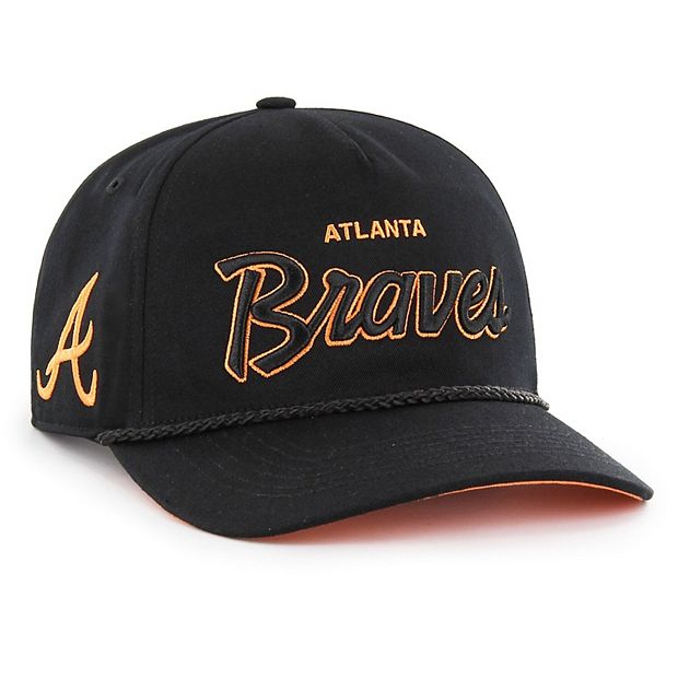 Atlanta Braves '47 Lunar Hitch Adjustable Snapback Hat - Tan/Black