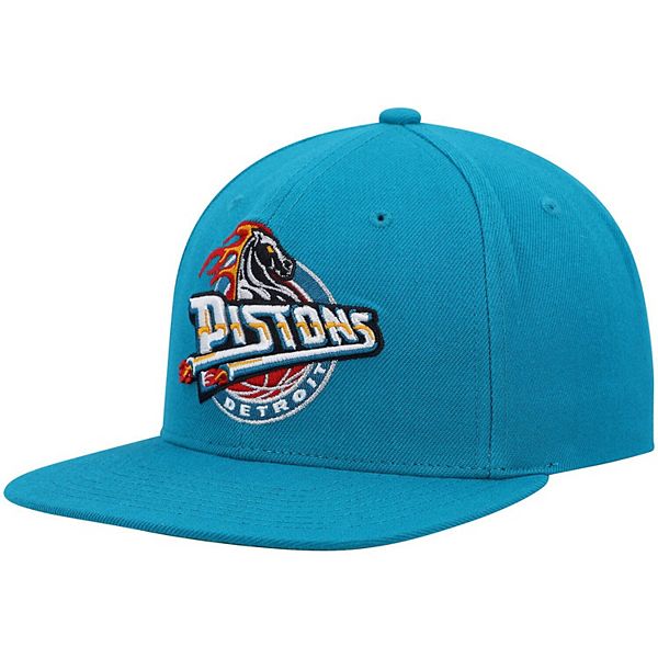 Men's Mitchell & Ness Teal Detroit Pistons Hardwood Classics Team