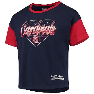 Girls Youth Navy St. Louis Cardinals Bleachers T-Shirt