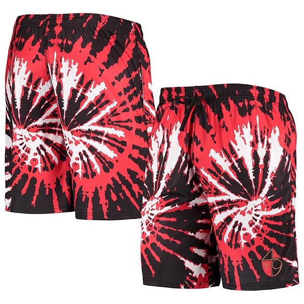 San Francisco 49ers FOCO Retro Static Mesh Lounge Shorts - Scarlet