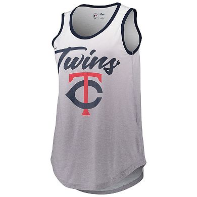 Women's G-III 4Her by Carl Banks White Minnesota Twins Logo Opening Day Tank Top